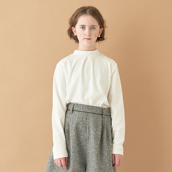 【AMI】ハイネックタック長袖Tシャツ