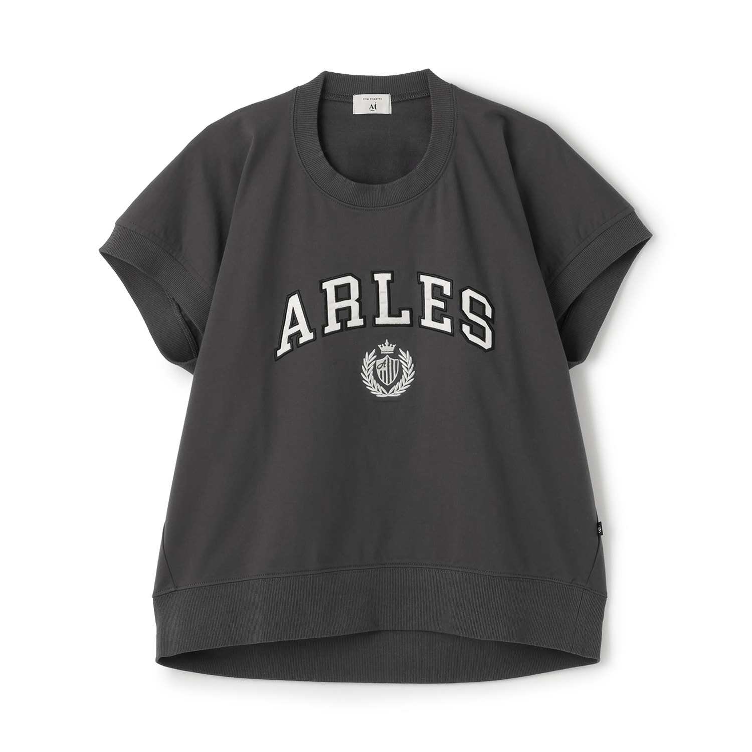 【AMI】ワッペン刺しゅう変形プルオーバー