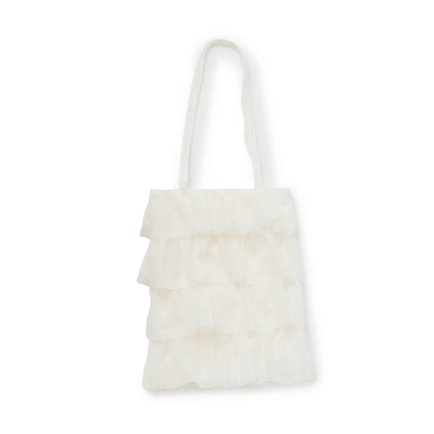 【キャセリーニ】メッシュフリルトート