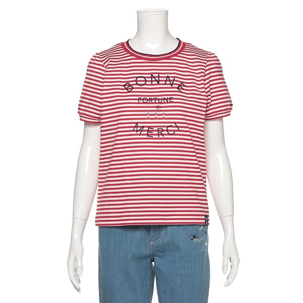 【トドラーサイズ向け】ラインリブボーダーTシャツ