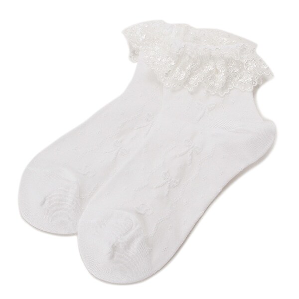 【トドラー向け】 レースフリルソックス