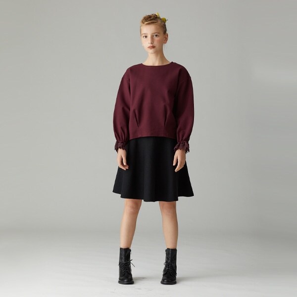 Narumiya Online ナルミヤ オンラインの公式通販サイト Ami リバーシブルニットミニスカート M 150 黒 ジュニア