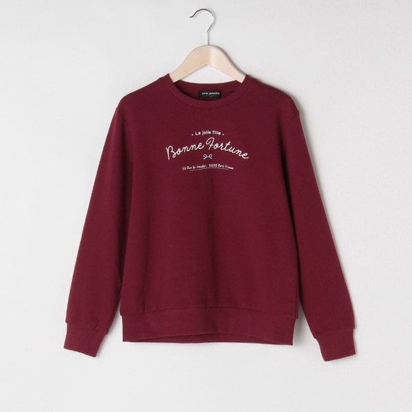 裏毛 ロゴ入りトレーナー