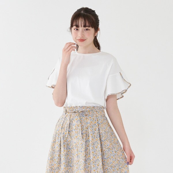 パイピング半袖Tシャツ