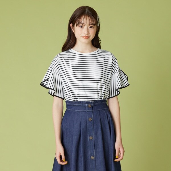 パイピング半袖Tシャツ