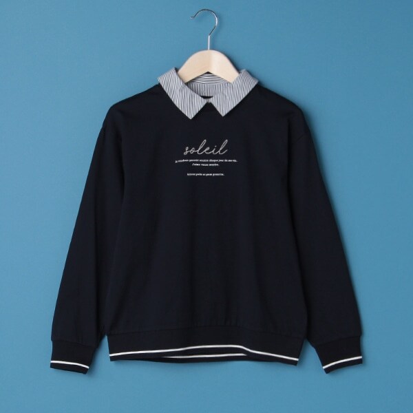 抗菌防臭 衿つき長袖Tシャツ