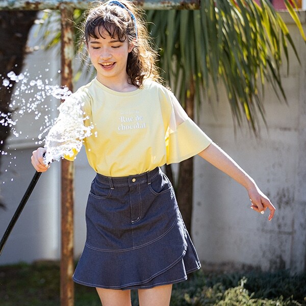happy roku フレアスリーブTシャツ beauty&amp;youth オフィシャルサイト限定】フレアスリーブTシャツ