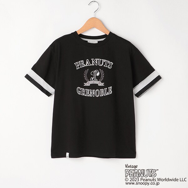 【PEANUTS】【ひんやり】カレッジロゴTシャツ