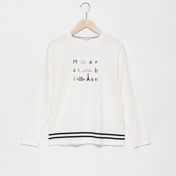 エッフェルロゴロングTシャツ