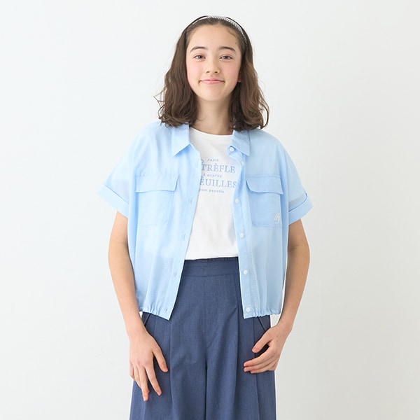 シアーシャツ＋ロゴTシャツセット