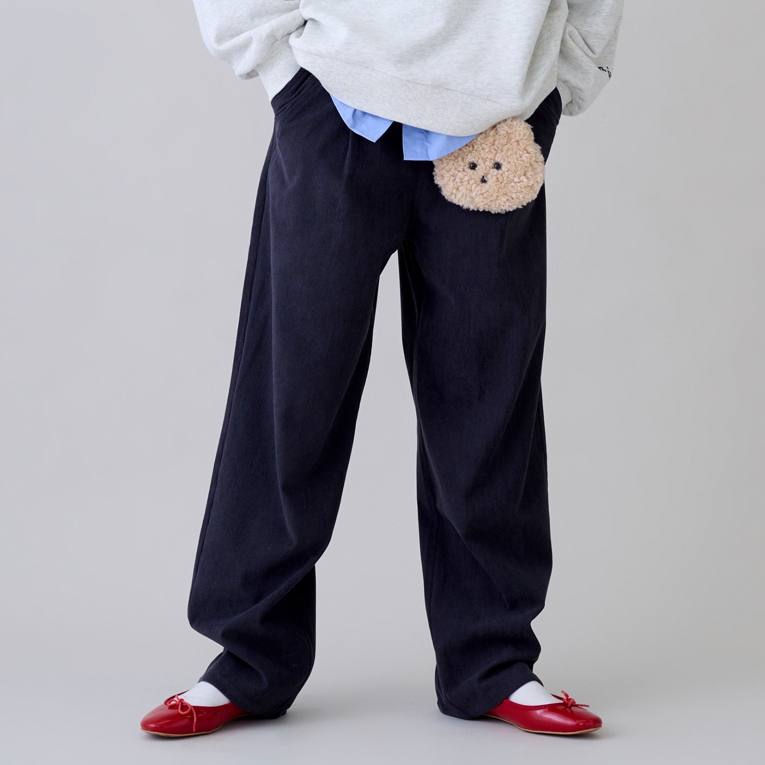 コーデュロイテーパードパンツ