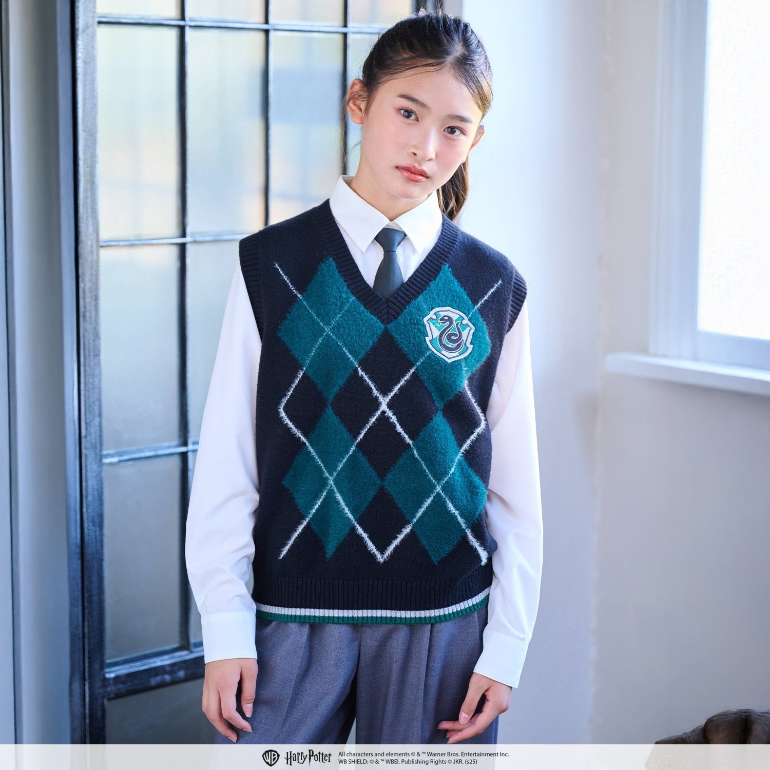 【130cmあり】【Harry Potter】アーガイルニットベストセット