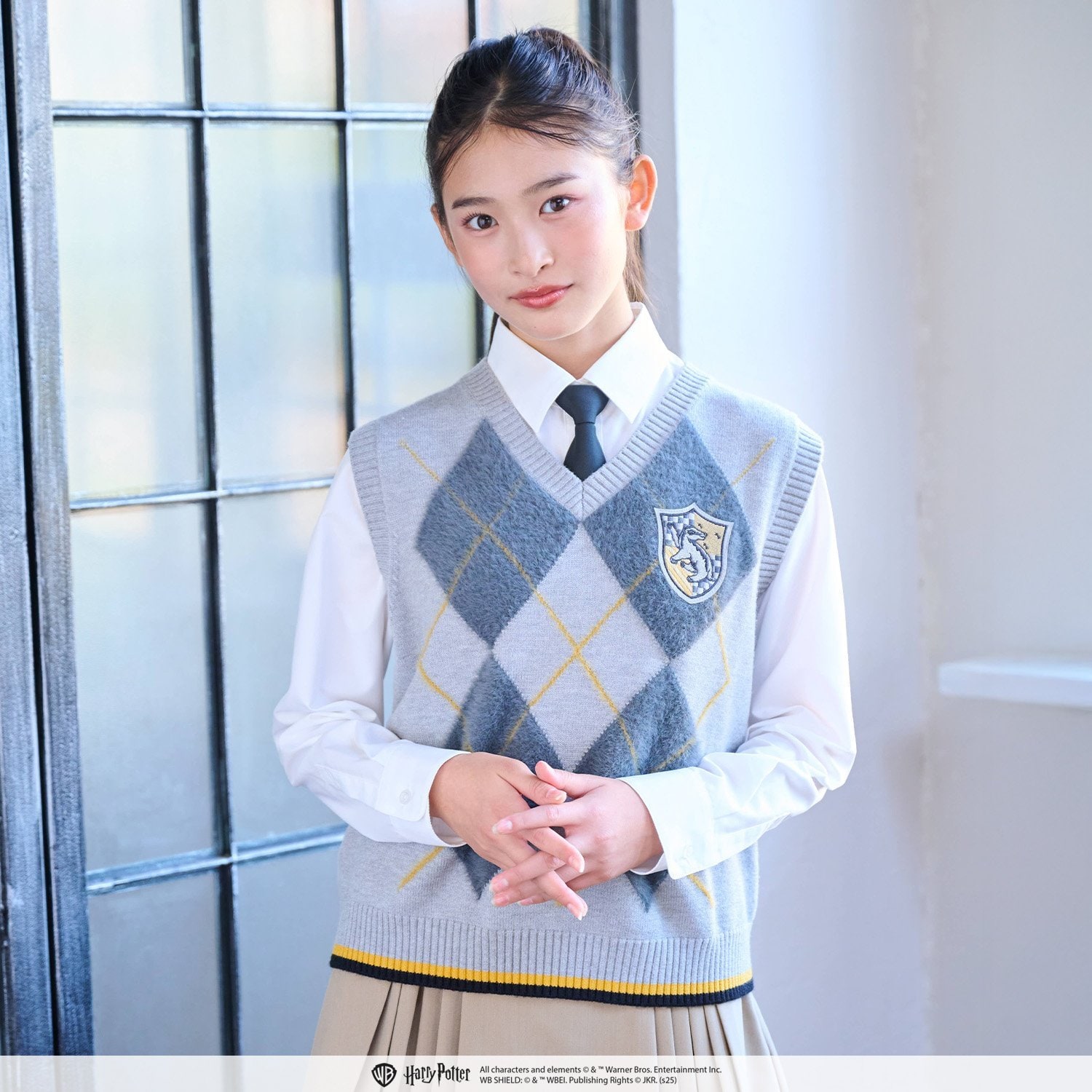 【130cmあり】【Harry Potter】アーガイルニットベストセット