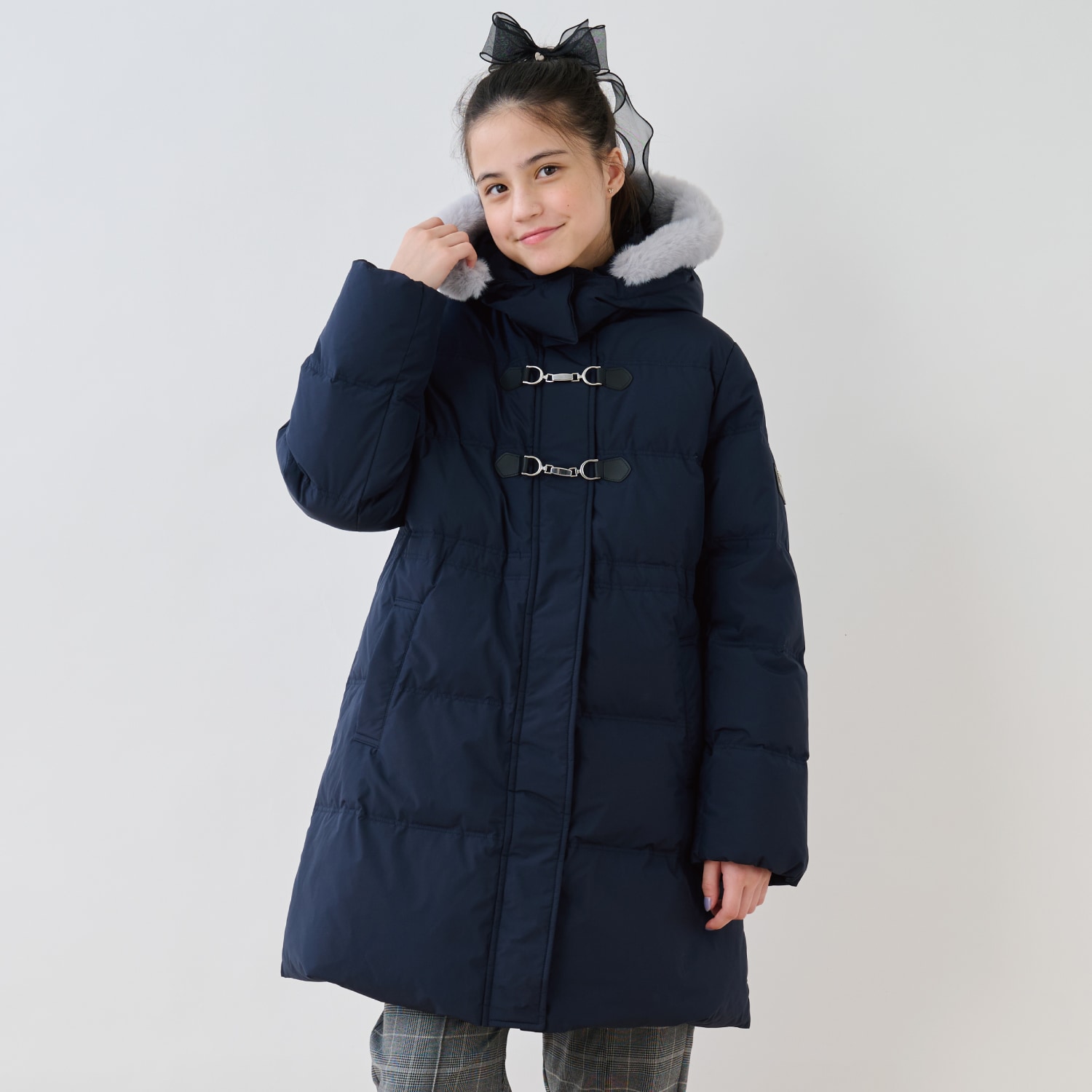 【予約商品】【はっ水・家庭洗濯可】Aラインダウンコート