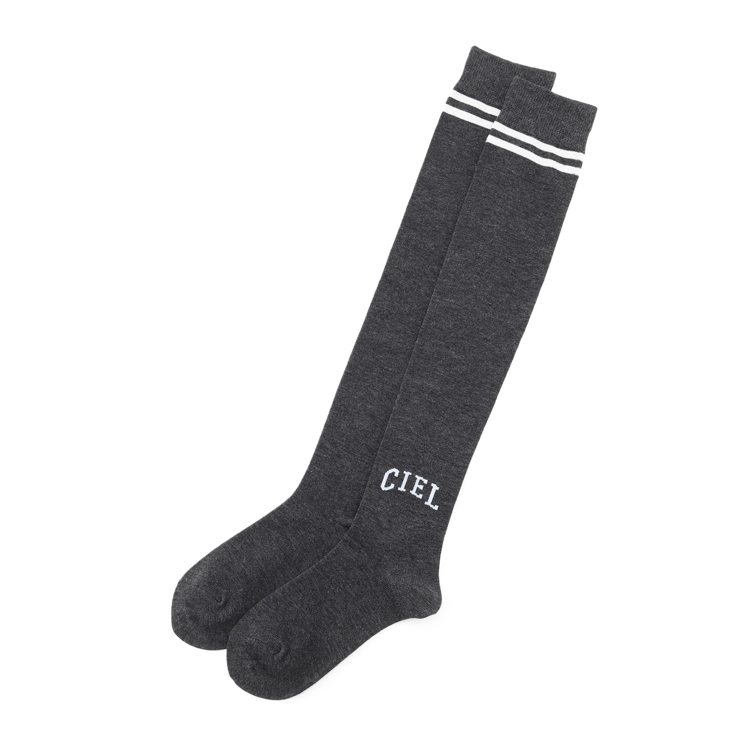 ライン入りCIELニーハイソックス