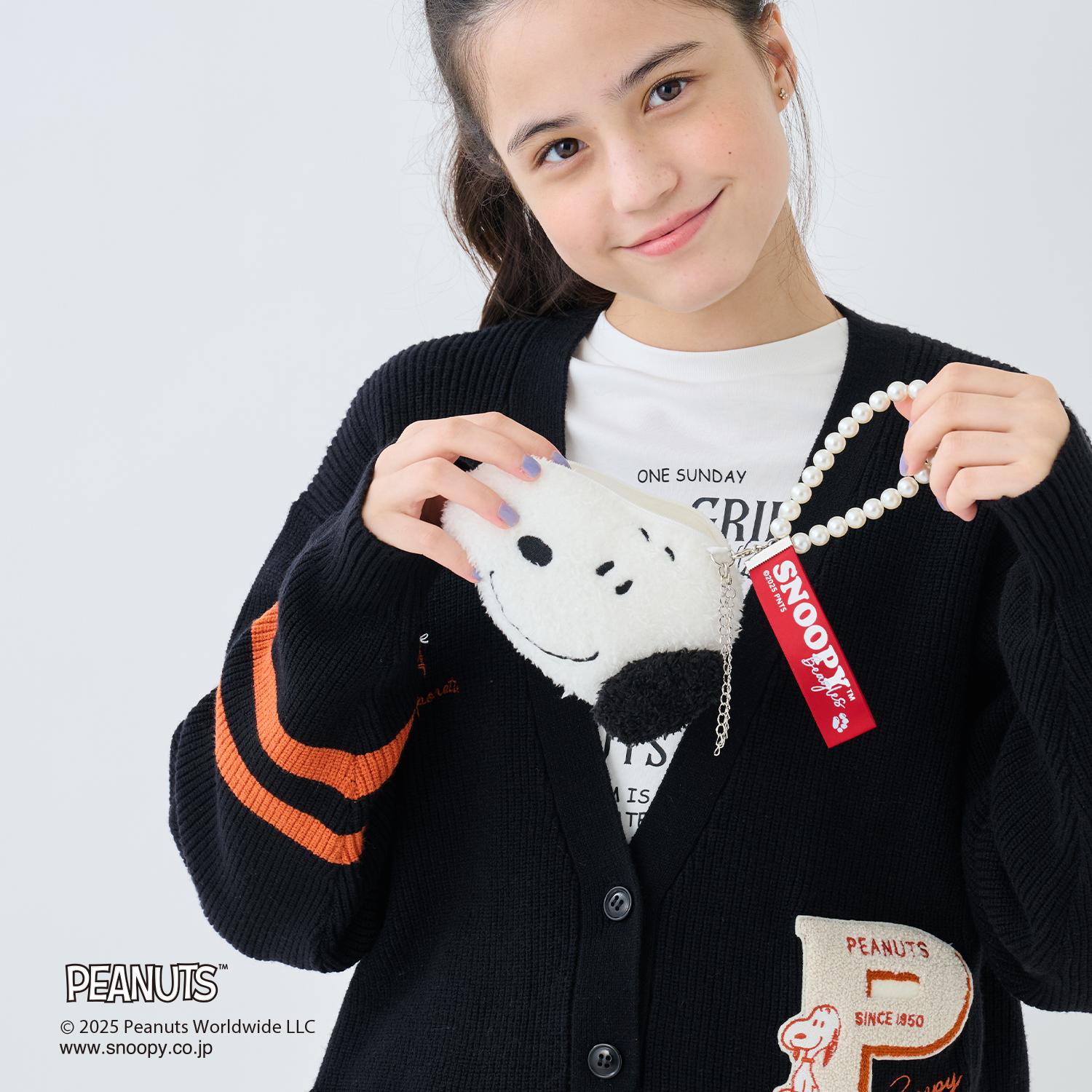 【予約商品】【PEANUTS】スヌーピーフェイスポーチ