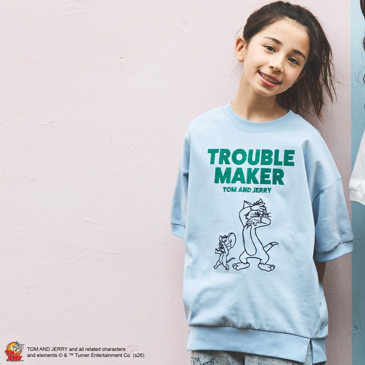 【130cmあり】【TOM AND JERRY】変形Tシャツ