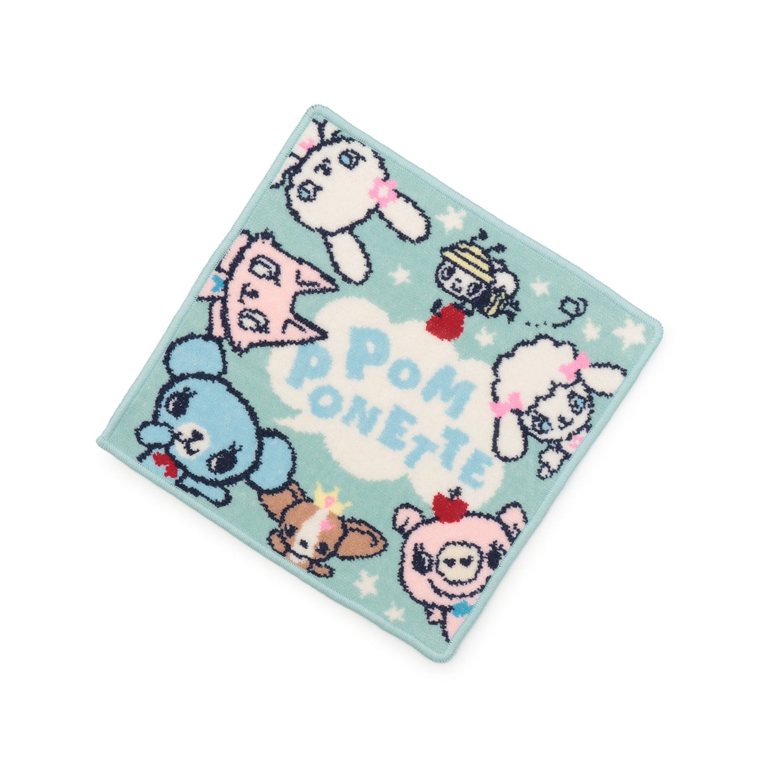 シェニール織ハンカチ【ベリエちゃん】【ナカムラくん】【ミントくん】【ルッキー】