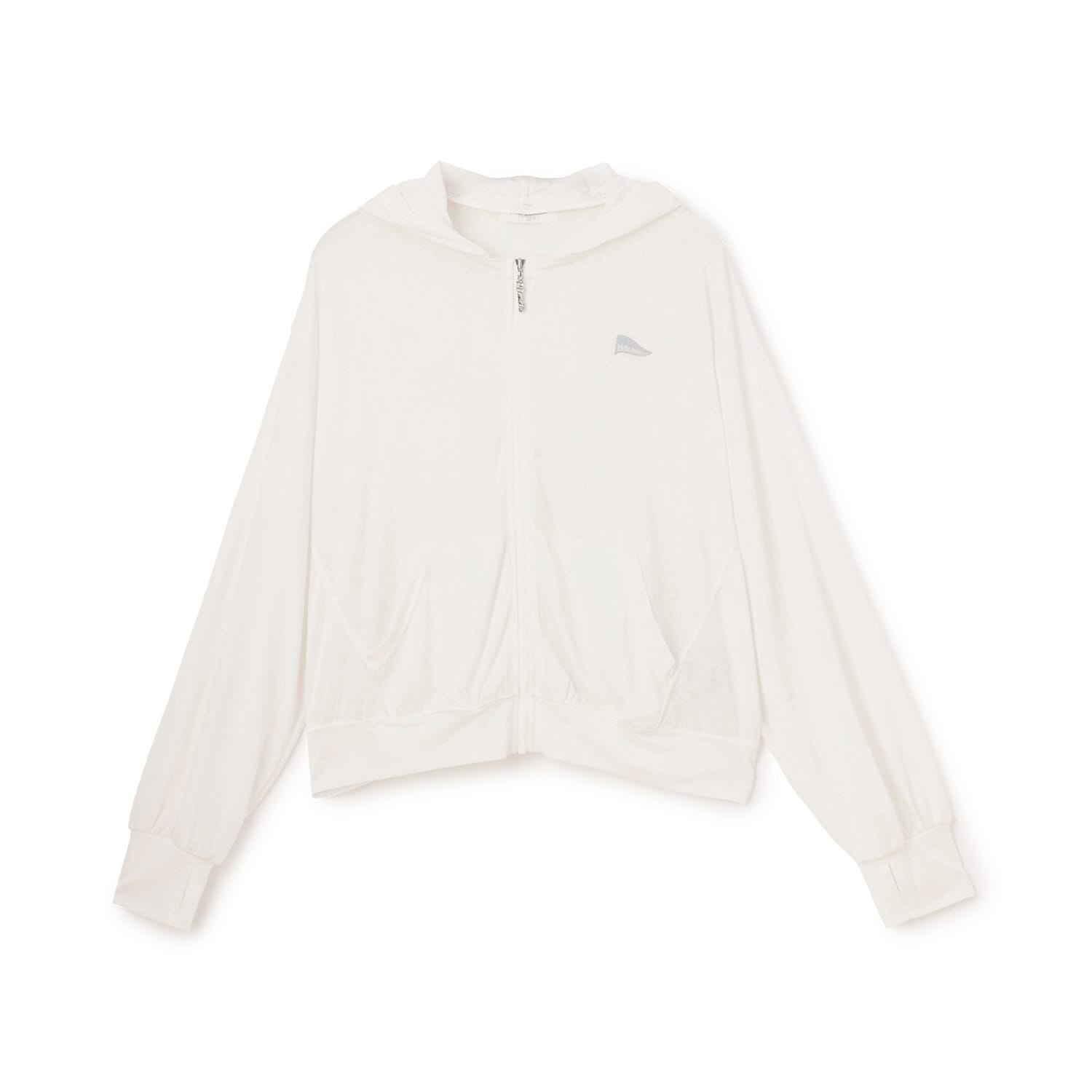 【130cmあり】【UVカット・接触冷感】カットソージップパーカ