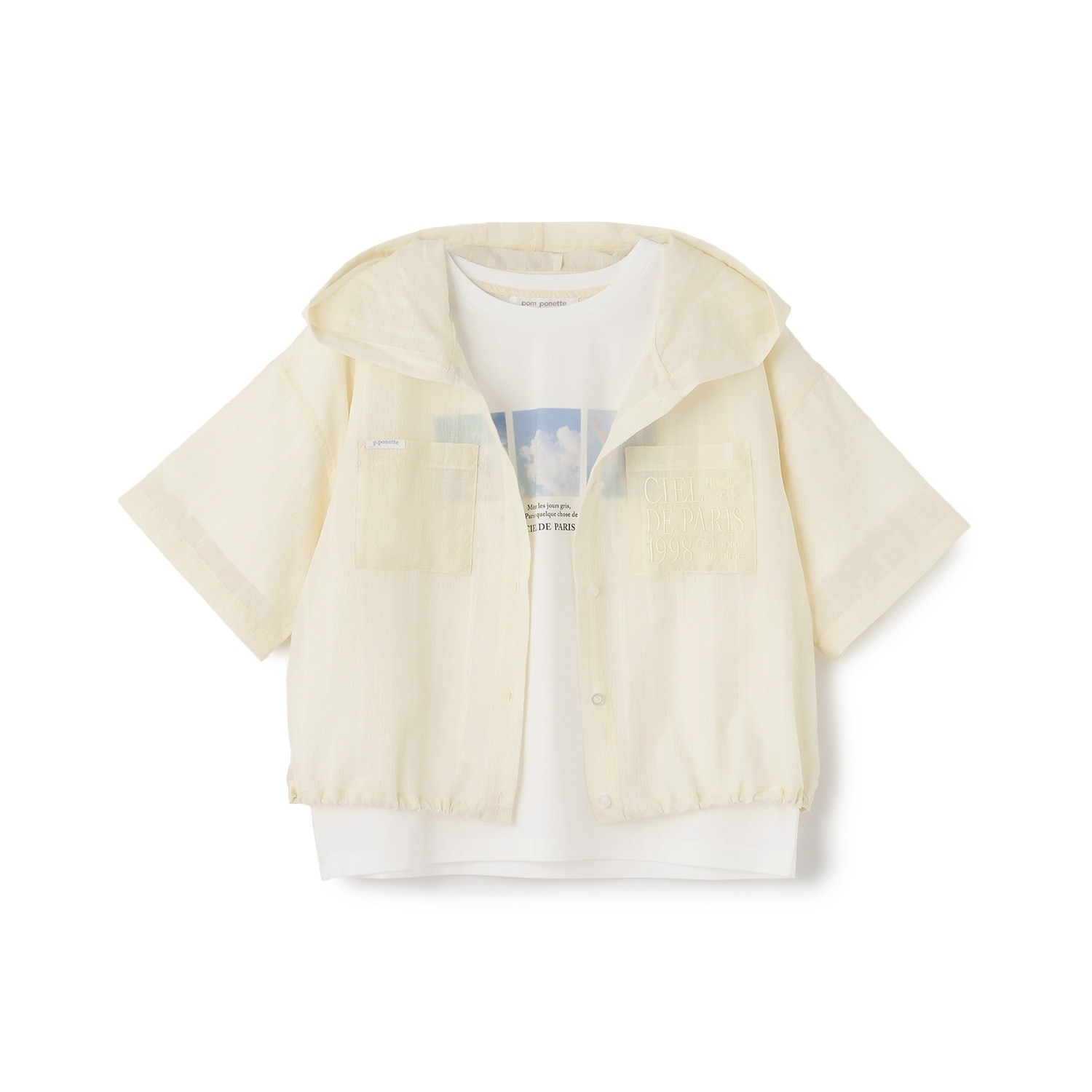 シアーシャツパーカ&Tシャツセット