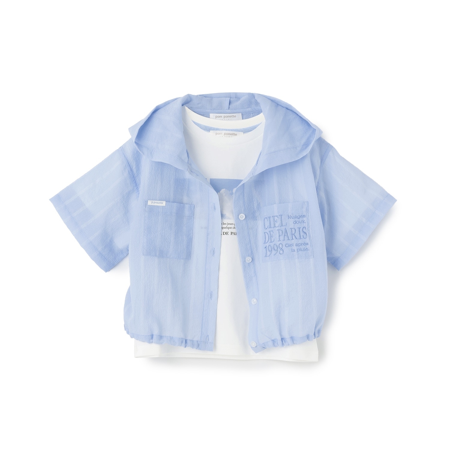 シアーシャツパーカ&Tシャツセット