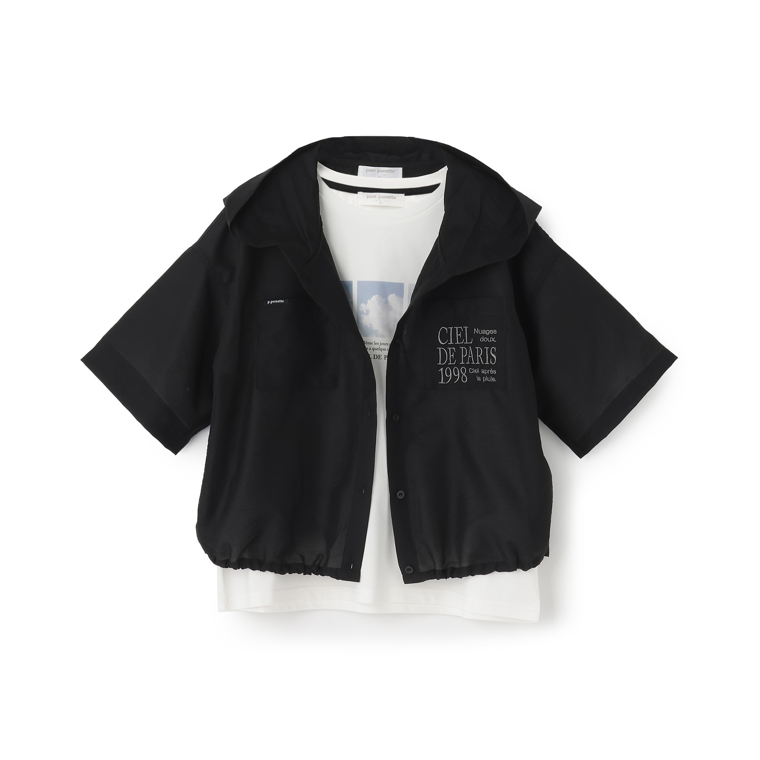 シアーシャツパーカ&Tシャツセット