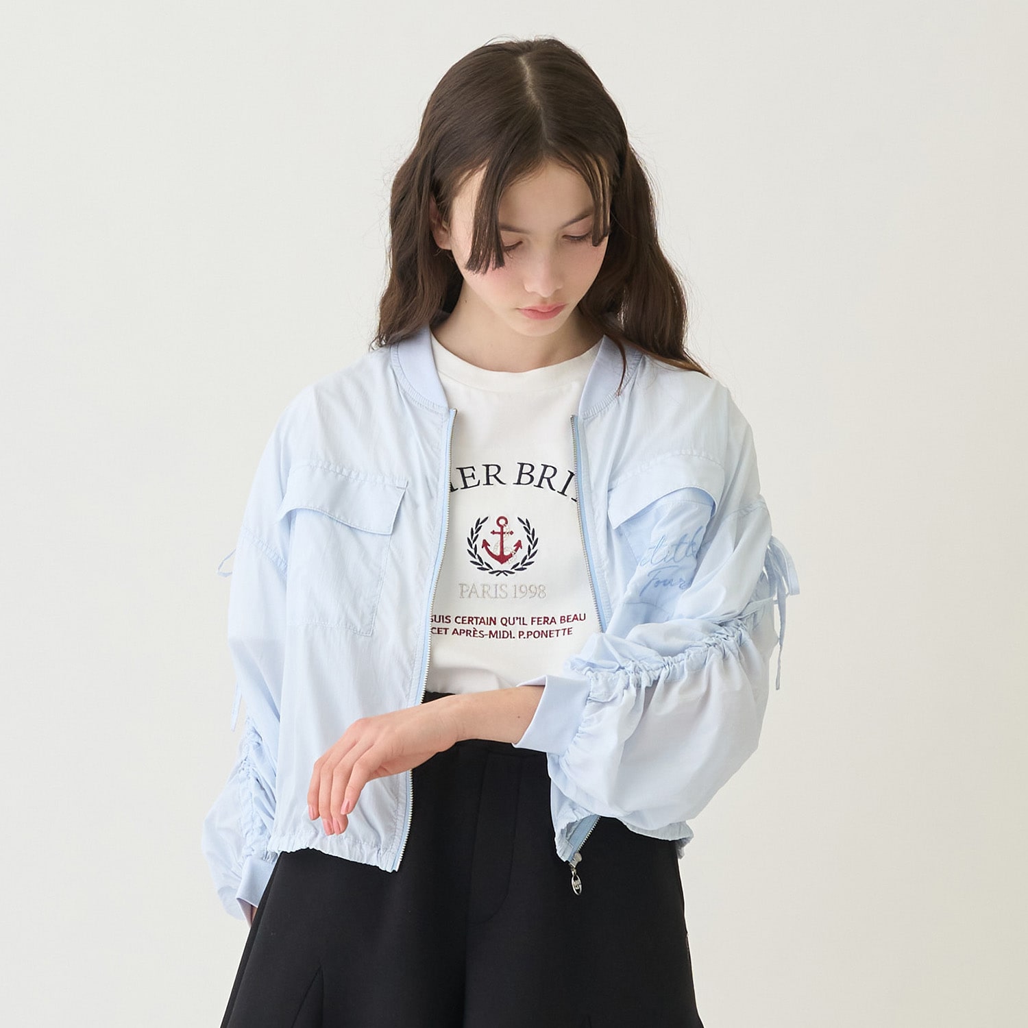 【130cmあり】【UVカット】シアージップブルゾン