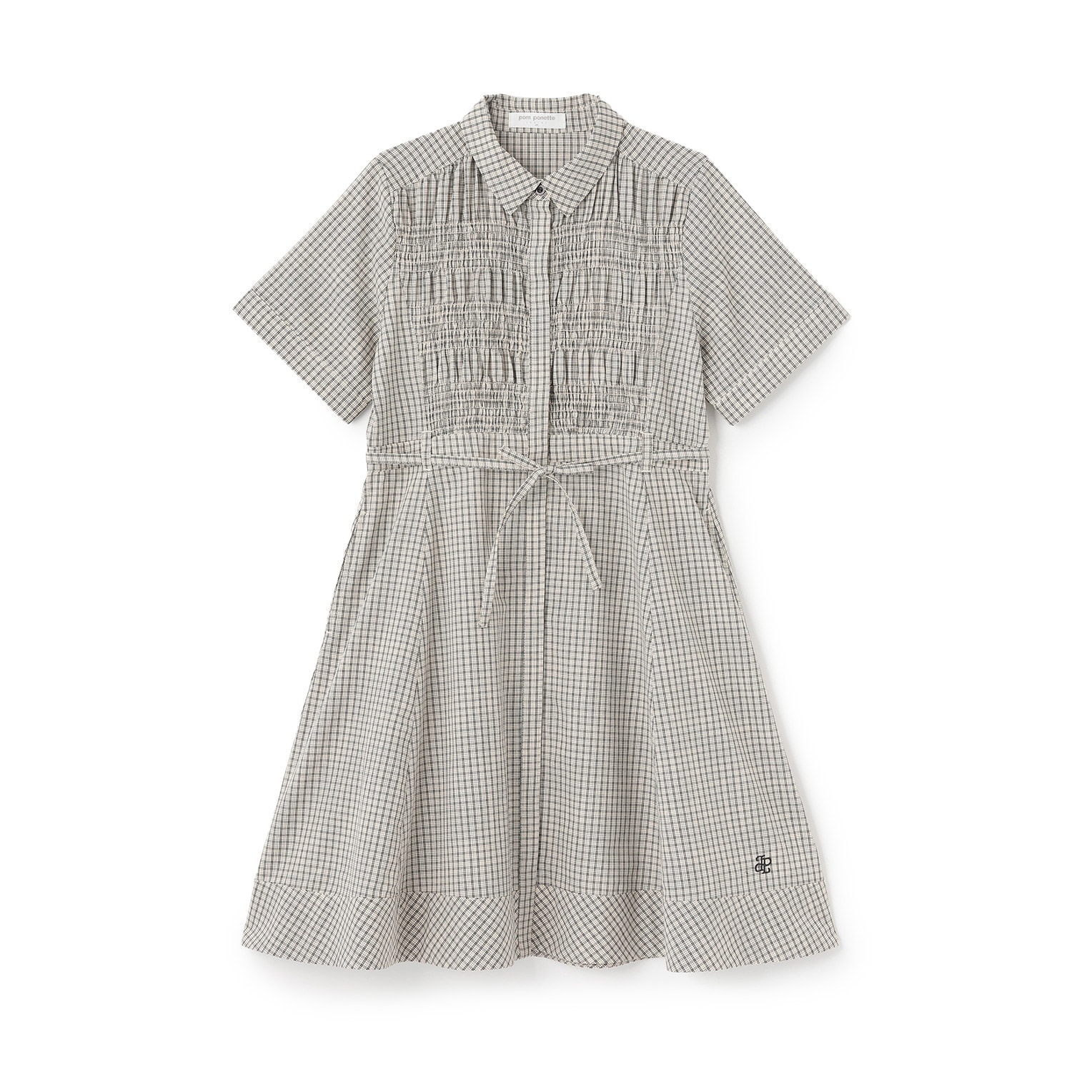 シャーリングワンピース