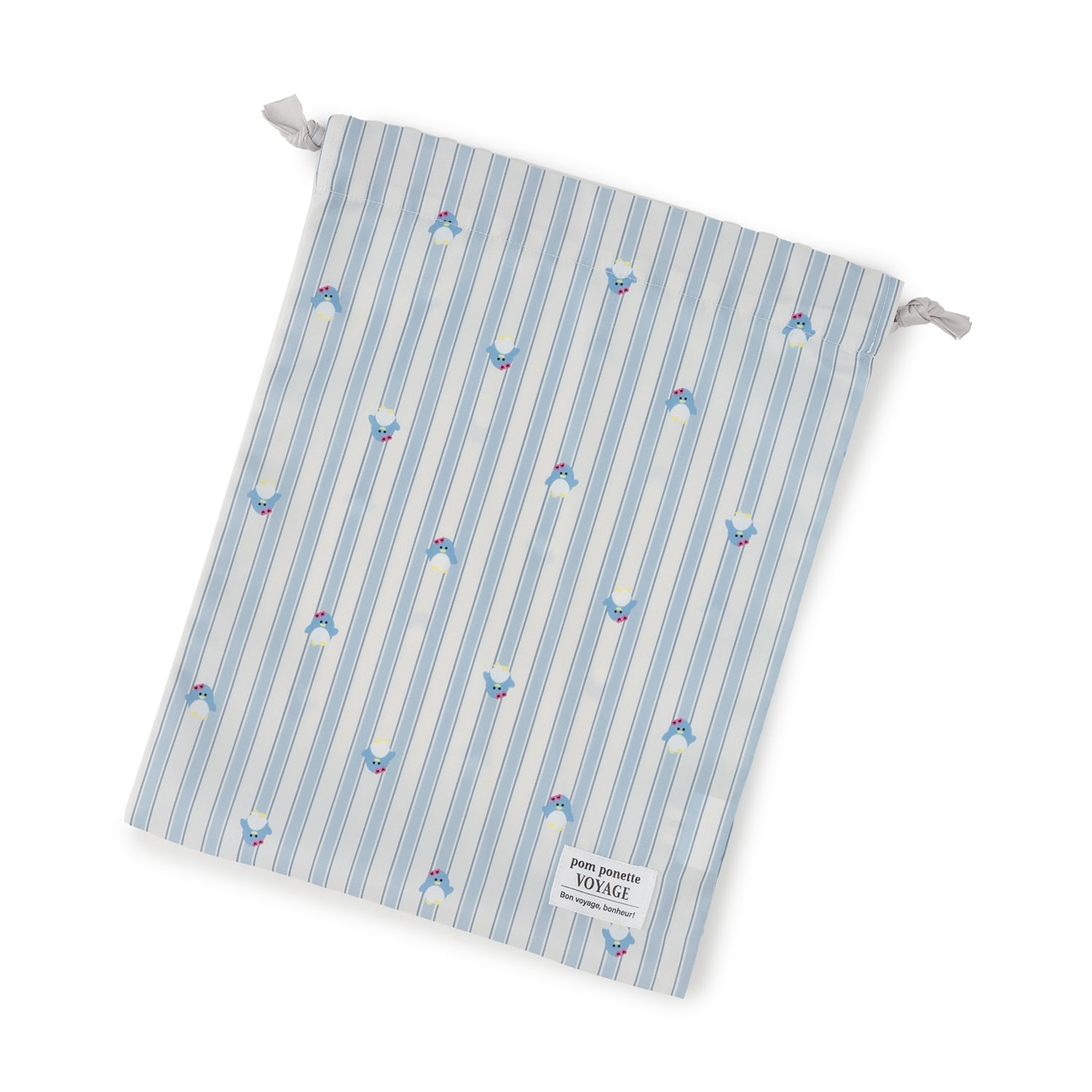 【撥水】総柄トラベル巾着