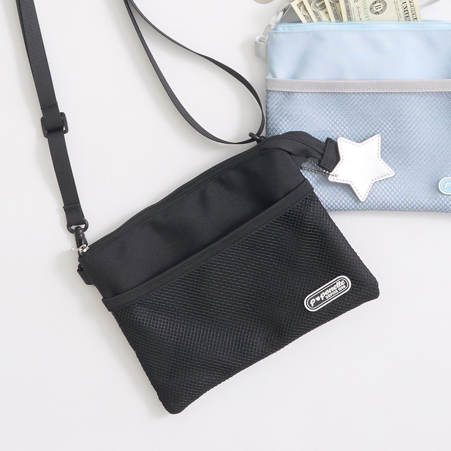 【撥水】お財布サコッシュ