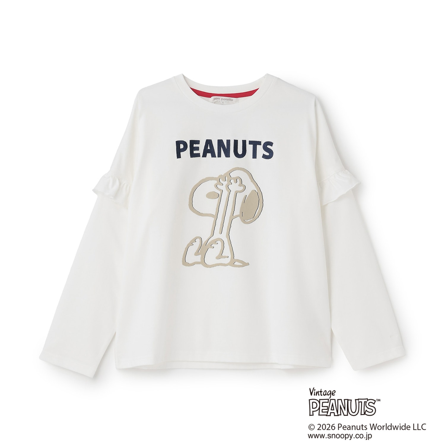 【PEANUTS】【接触冷感】袖取り外しTシャツ