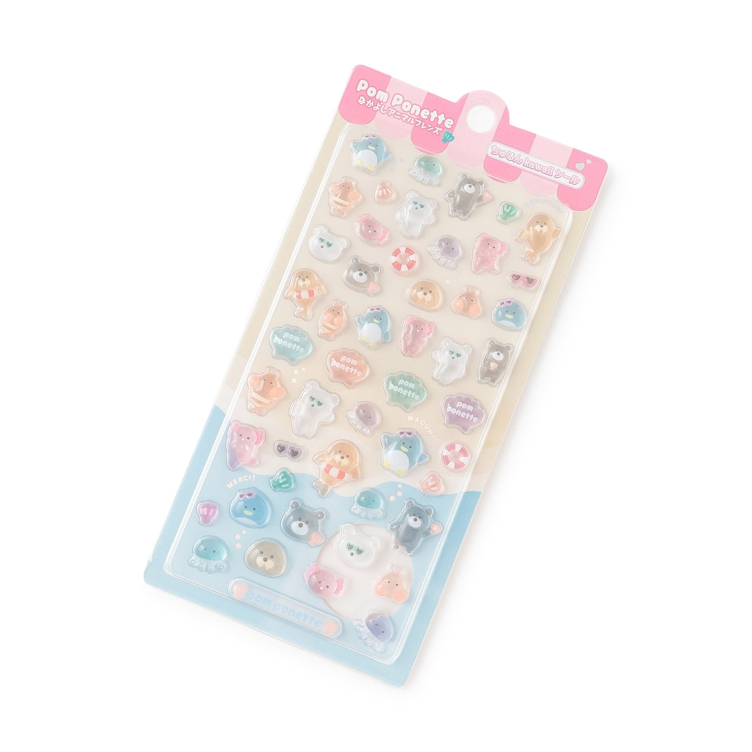 【7月29日 販売開始】【ちゅるんKawaiiシール】なかよしアニマルフレンズ