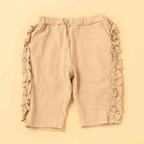 サイドフリル6分丈パンツ