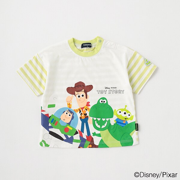 【PIXAR】TOY STORY/ボーダー切替半袖Tシャツ