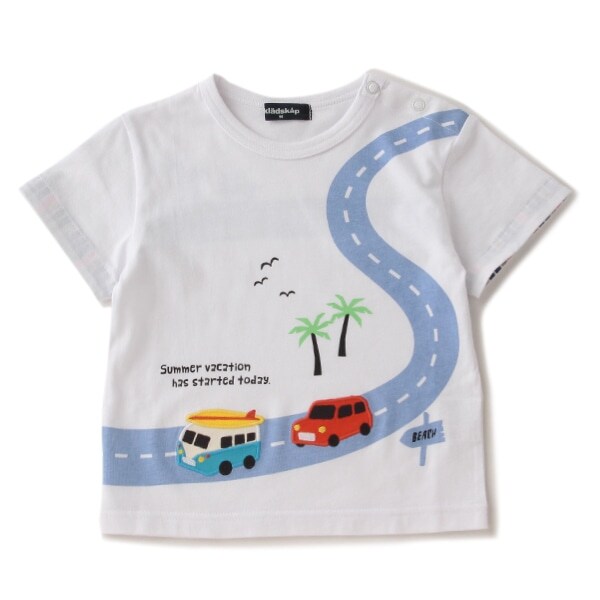 車×道路Tシャツ