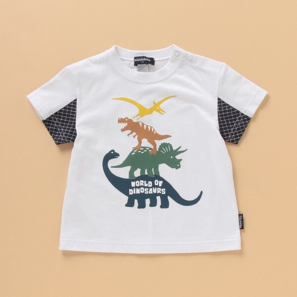 4段恐竜Tシャツ