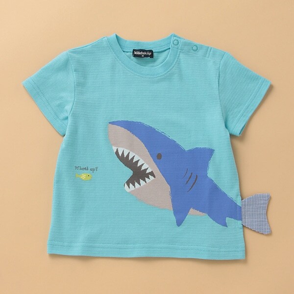 サメ半袖Tシャツ(90 オフ ホワイト): キッズ - ナルミヤ オンライン