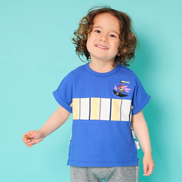 【コロボックルコラボ】 海賊トニーボーダー半袖Tシャツ