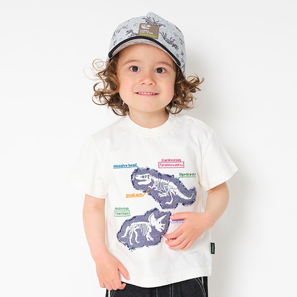 【国立科学博物館】 オーガビッツ ティラノサウルス×トリケラトプスTシャツ