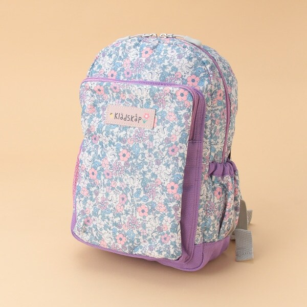 Narumiya Online ナルミヤ オンラインの公式通販サイトお花リス総柄リュック Ss ラベンダー キッズ