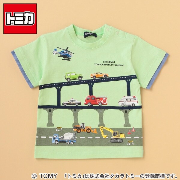 【トミカ】働く車半袖Tシャツ