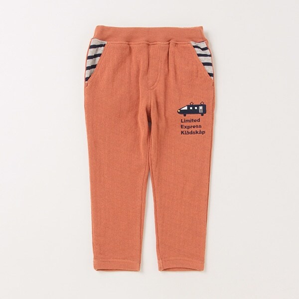 電車接結ロング丈ストレートパンツ