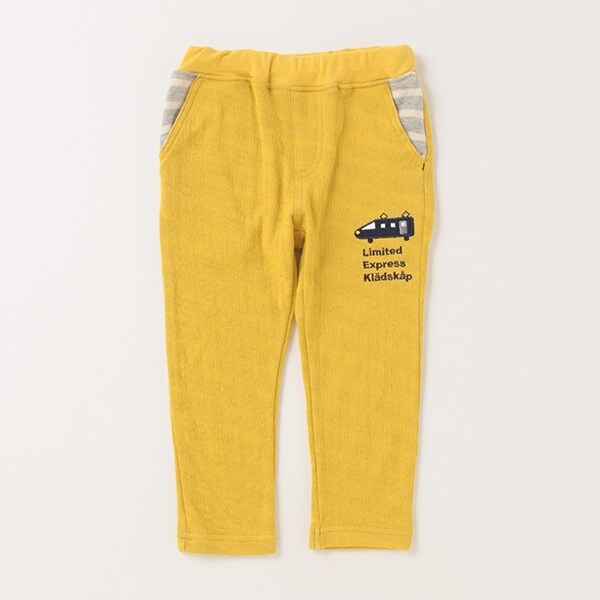 電車接結ロング丈ストレートパンツ