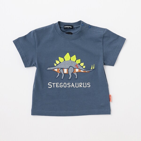 恐竜アップリケ半袖Tシャツ