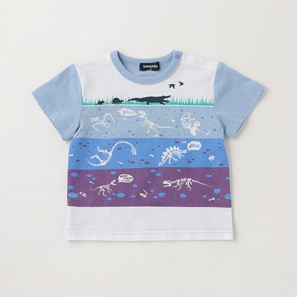【科博】恐竜化石地層半袖Tシャツ