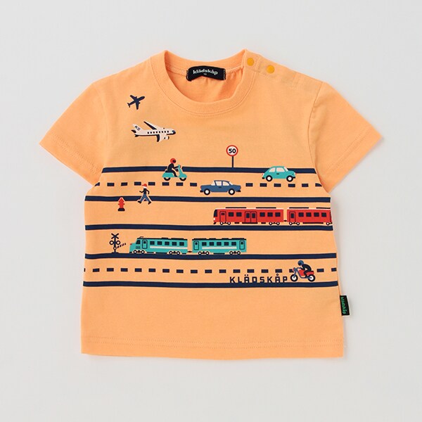 乗り物グラフィック半袖Tシャツ