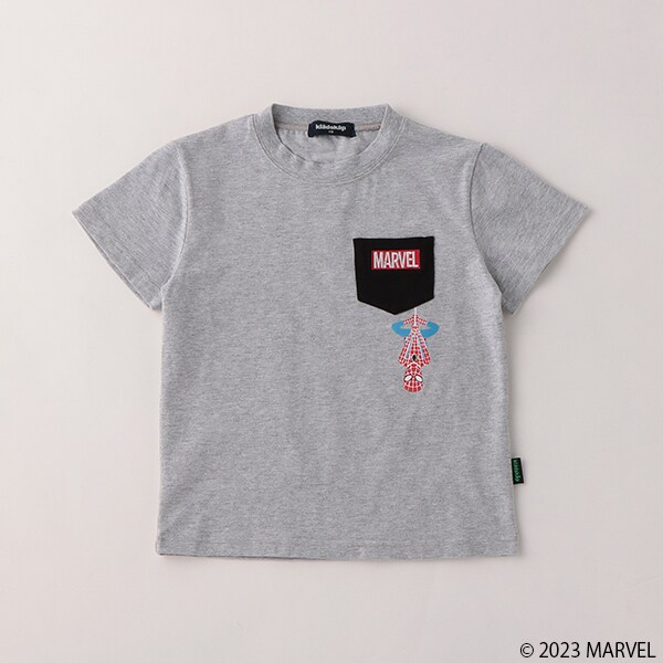 【スパイダーマン】胸ポケット半袖Tシャツ