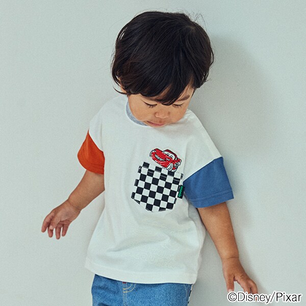 DISNEY/PIXAR】カーズクレイジー配色半袖Tシャツ(90cm オフ