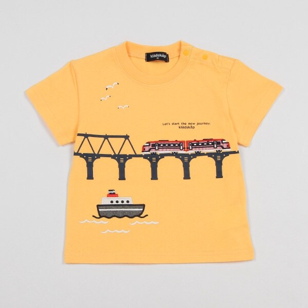 電車と鉄橋半袖Tシャツ