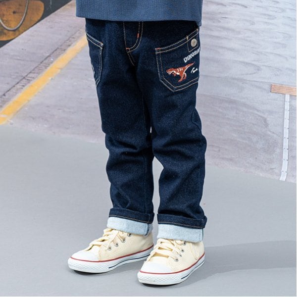 恐竜ロング丈ストレートパンツ